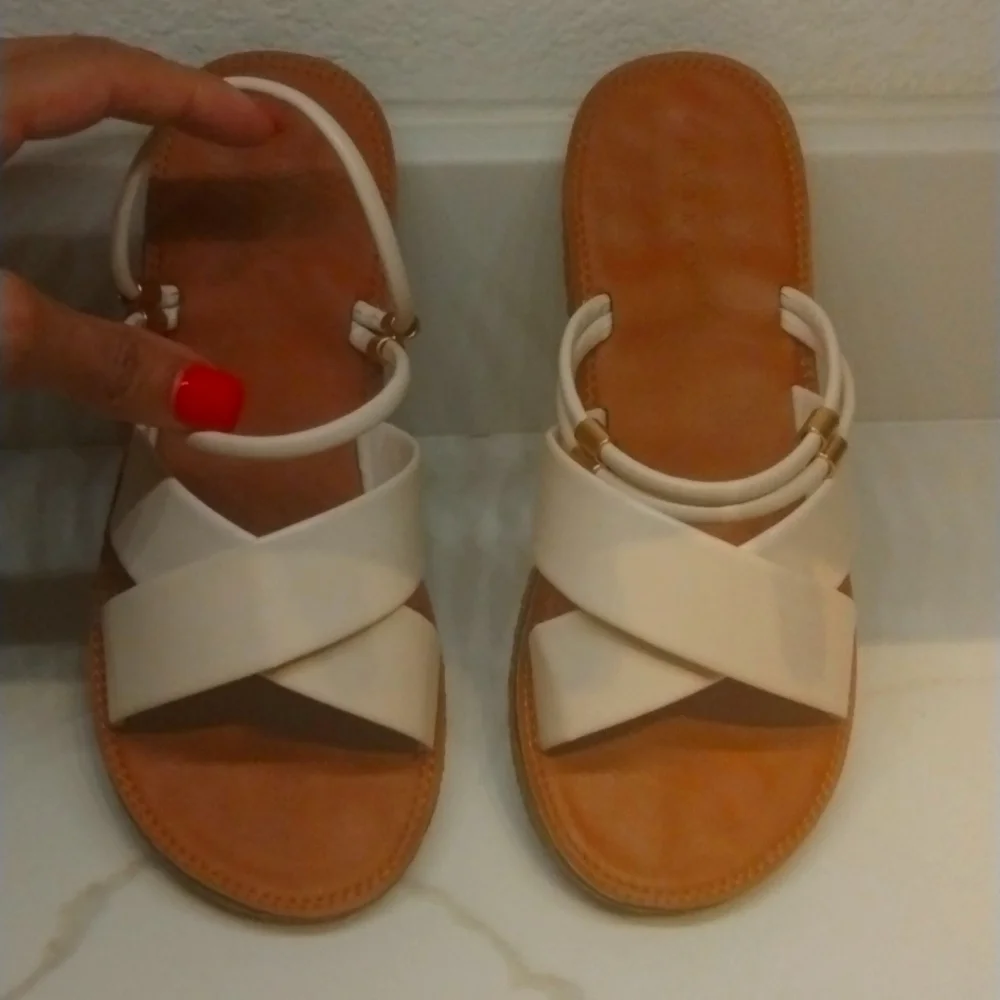 Versatile 3 way wear‎ Sandals cream6.5/37